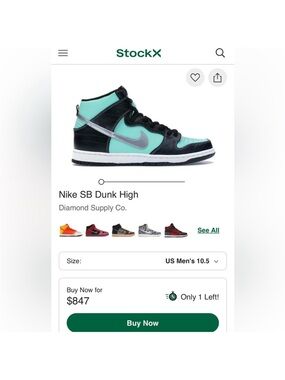 Nike High-Top Sneakers in Black, Teal & Silver